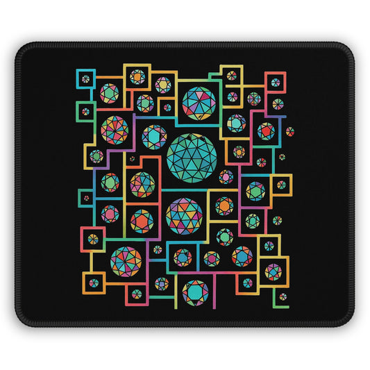 Geometric Heritage Mouse Pad - Black Edition