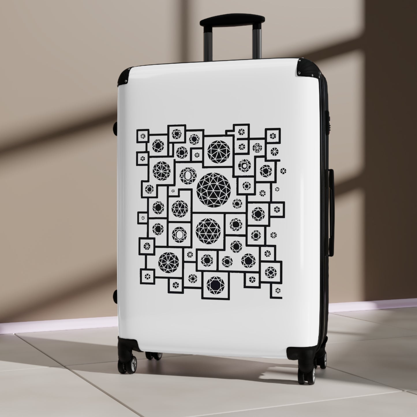 Geometric Heritage Design Suitcase