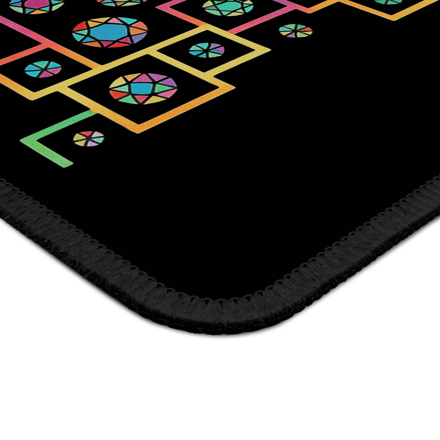Geometric Heritage Mouse Pad - Black Edition