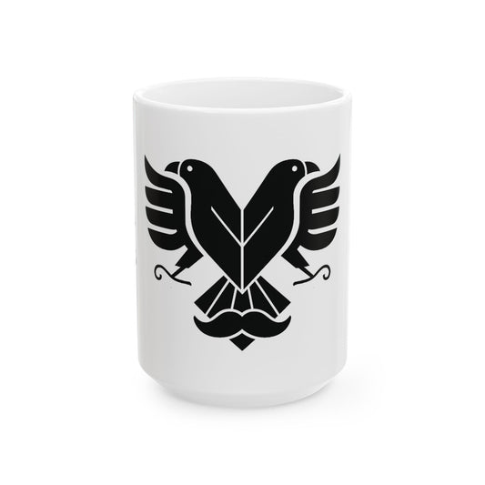 Albanian Dad Mug with Eagle & Mustache