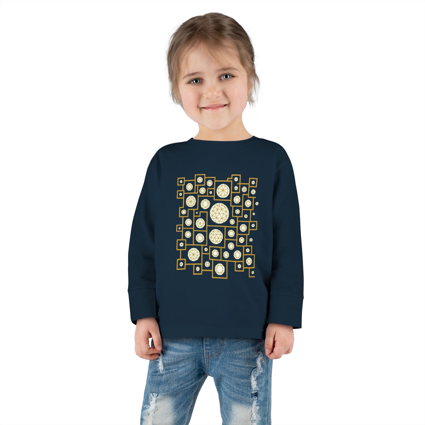 Geometric Heritage Kids' Toddler Long Sleeve Tee