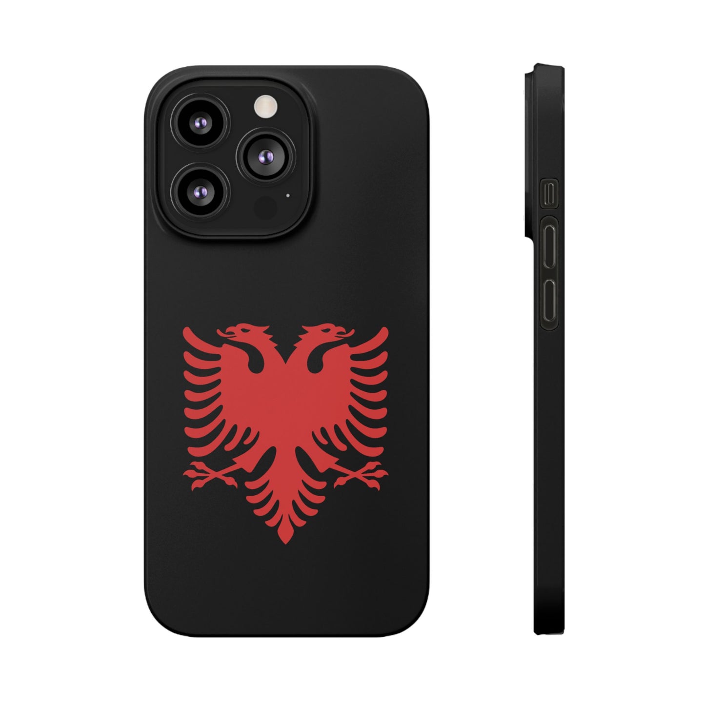 Slim Cases - Albania Double Headed Eagle, Albanian Flag Phone Cover, Patriotic Phone Case, National Symbol Gift, Unique Phone Accessories