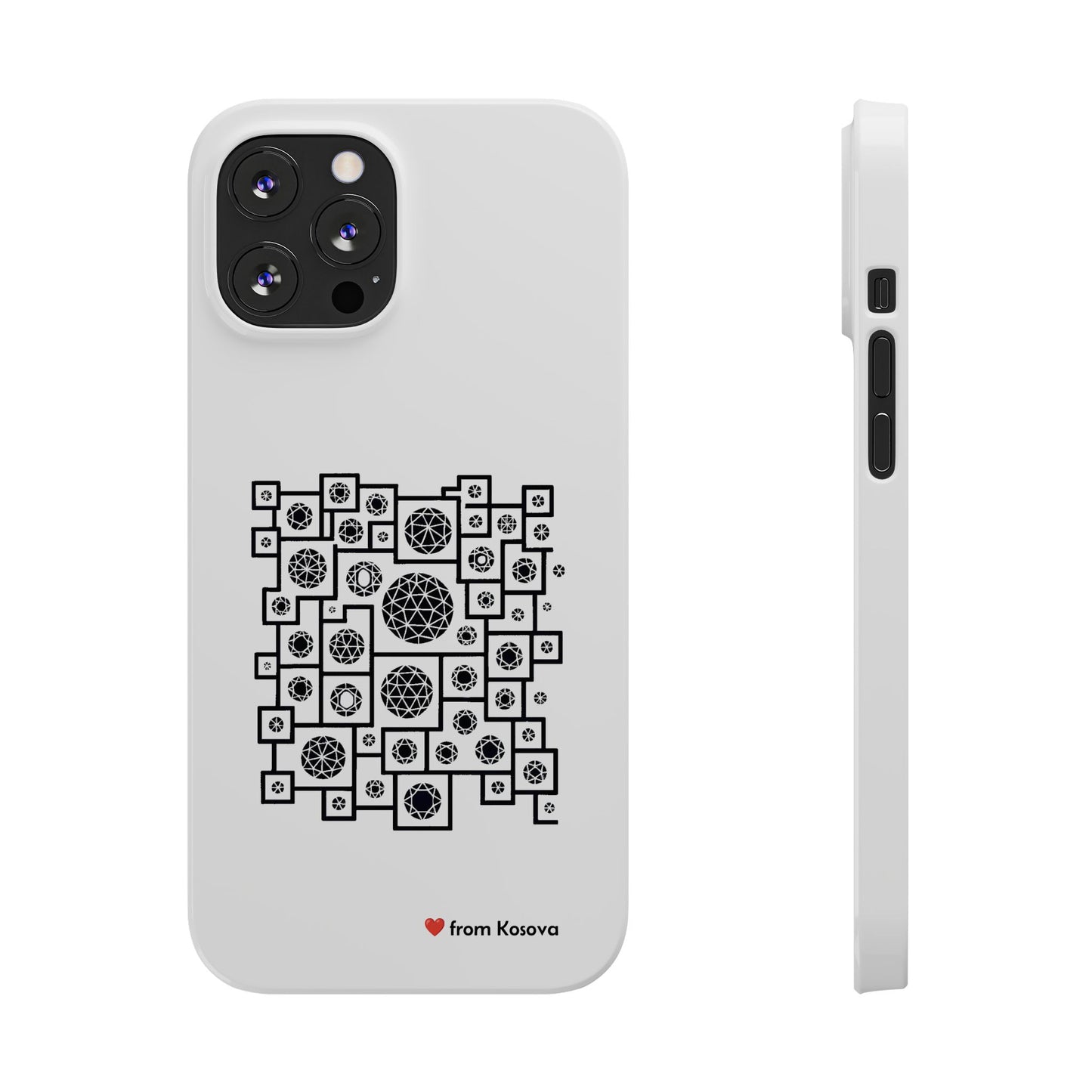 Kosova Love Slim Phone Case For iPhone