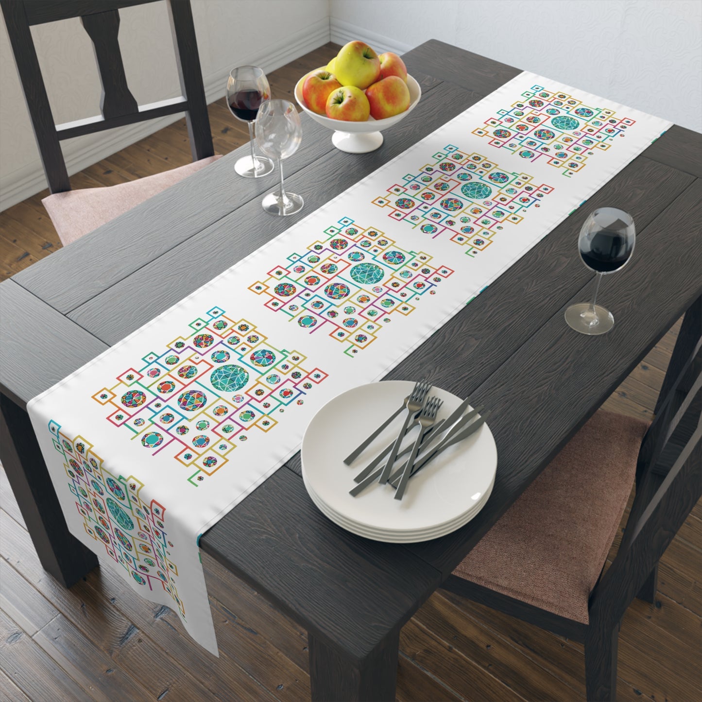Geometric Heritage Table Runner