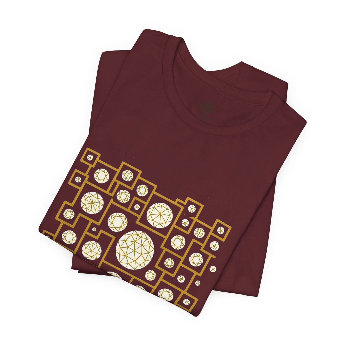 Geometric Unisex Tee - Gold