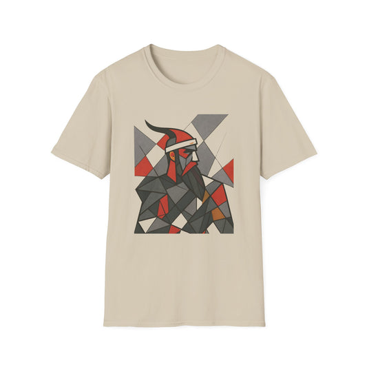 Skanderbeu Geometric Art T-Shirt, Albanian Hero Tee, (Adult Unisex) - Mutlicolor