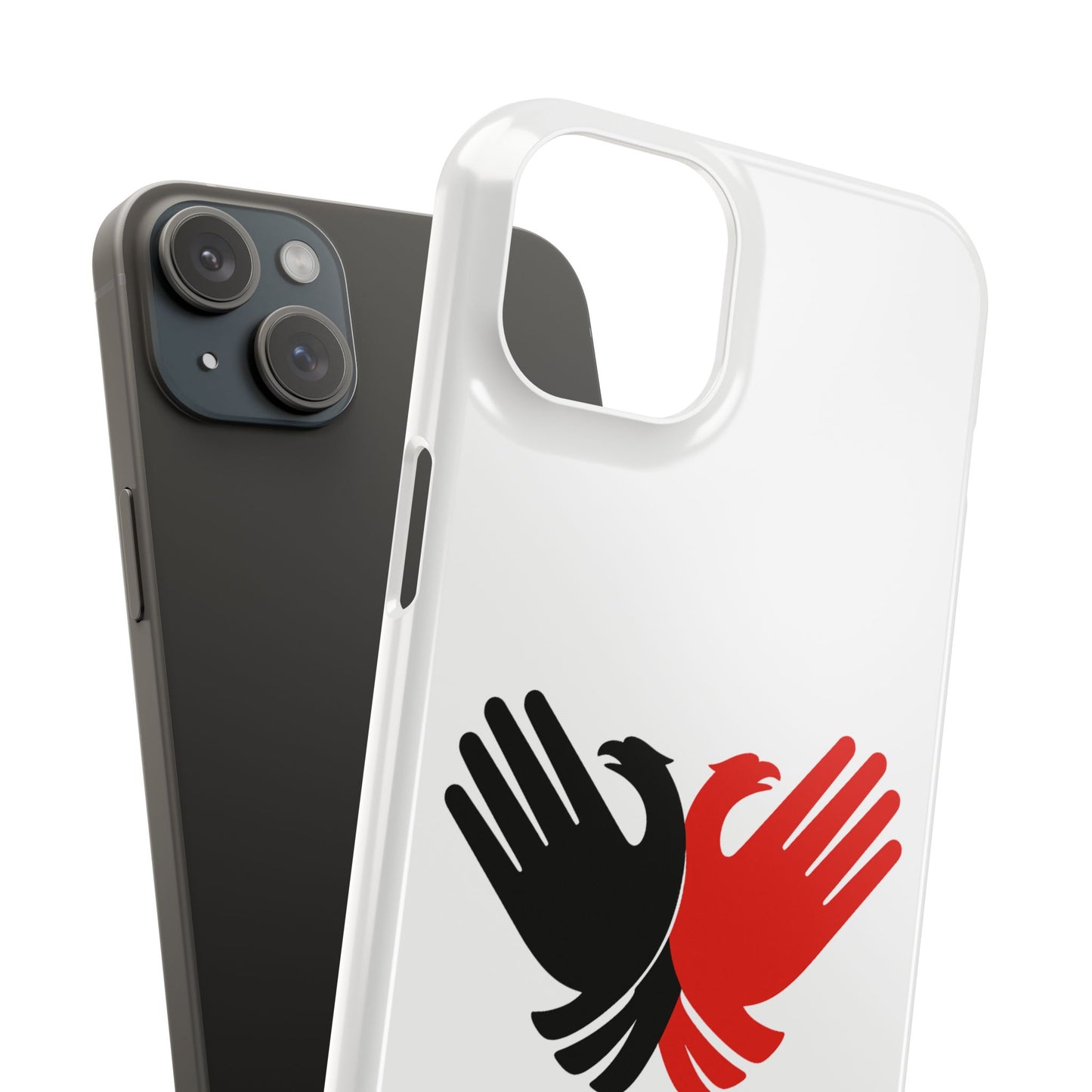 Phone Case, Slim Case with Double Headed Eagle Hands Design, Protective Cover, Thin Case, Eagle Lover Gift, Unique Phone Accessory