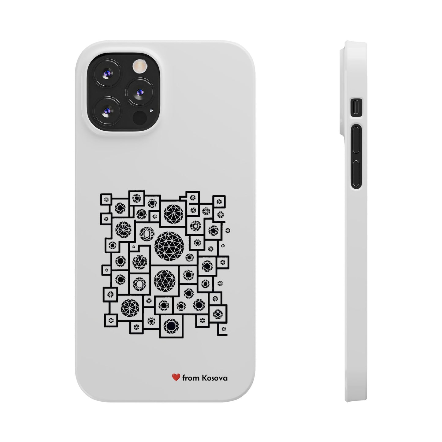 Kosova Love Slim Phone Case For iPhone
