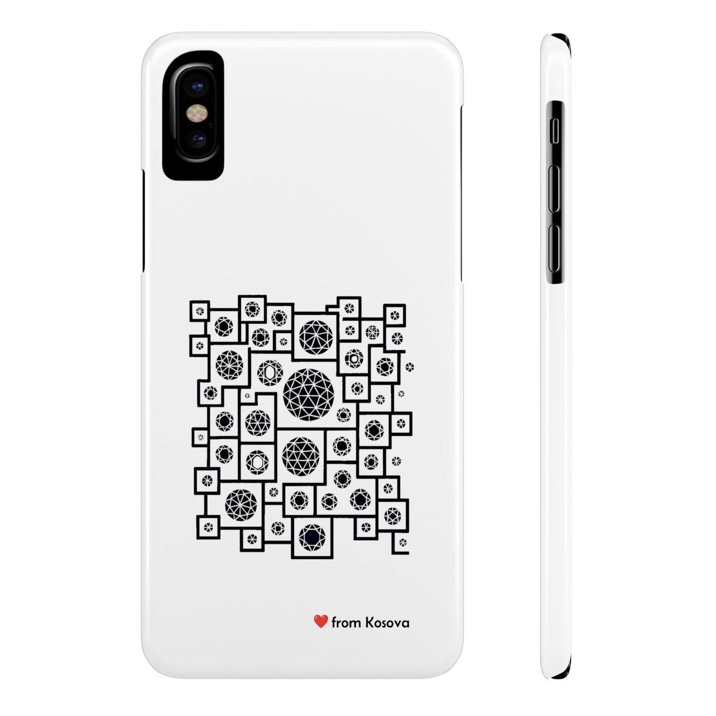 Kosova Love Slim Phone Case For iPhone