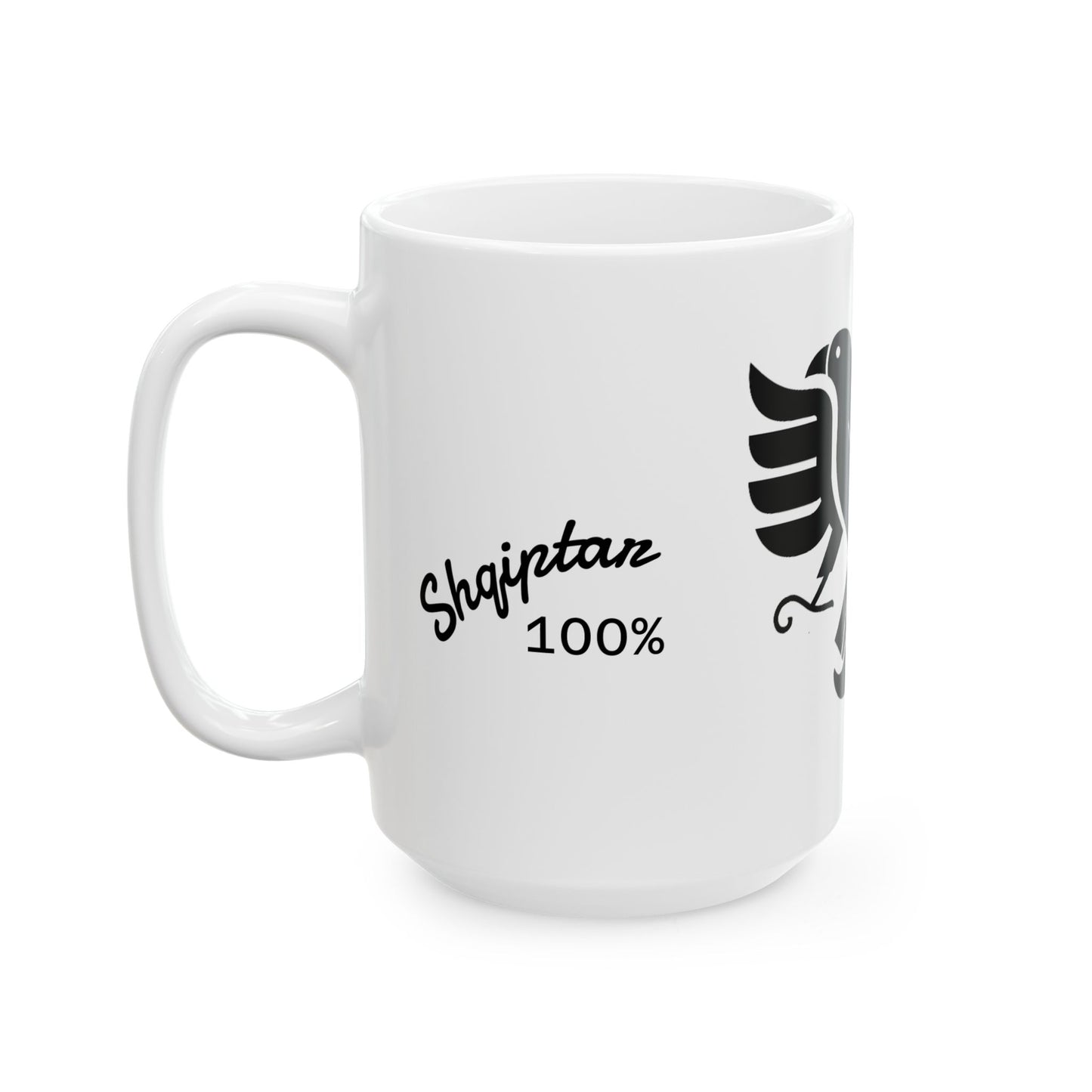 Albanian Dad Mug with Eagle & Mustache