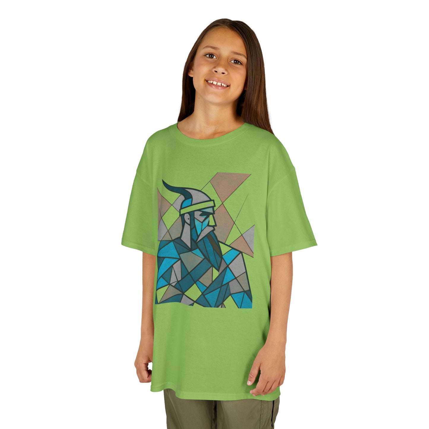 Geometric Cotton Tee - Honoring Gjergj Kastrioti Skendrbeu (Kids)