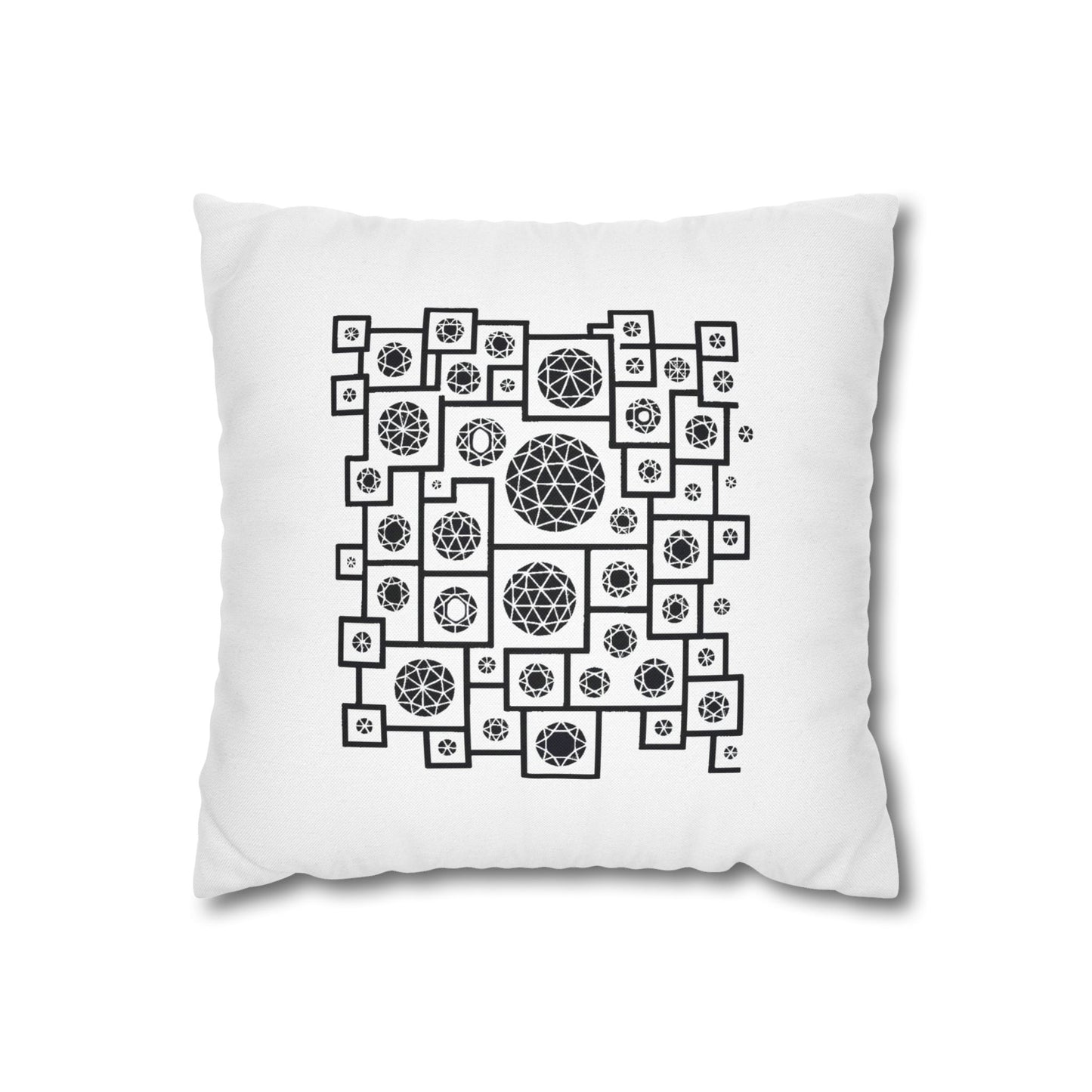 Geometric Patterned Pillowcase, Stylish Accent Pillow