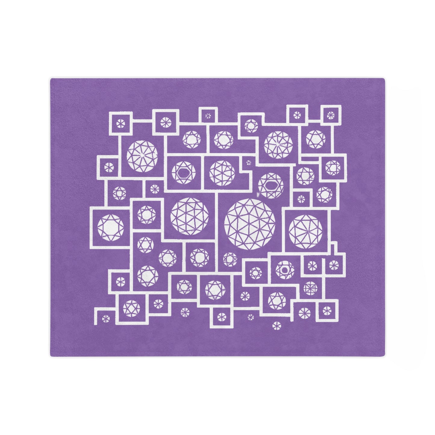 Cozy Geometric Velveteen Blanket