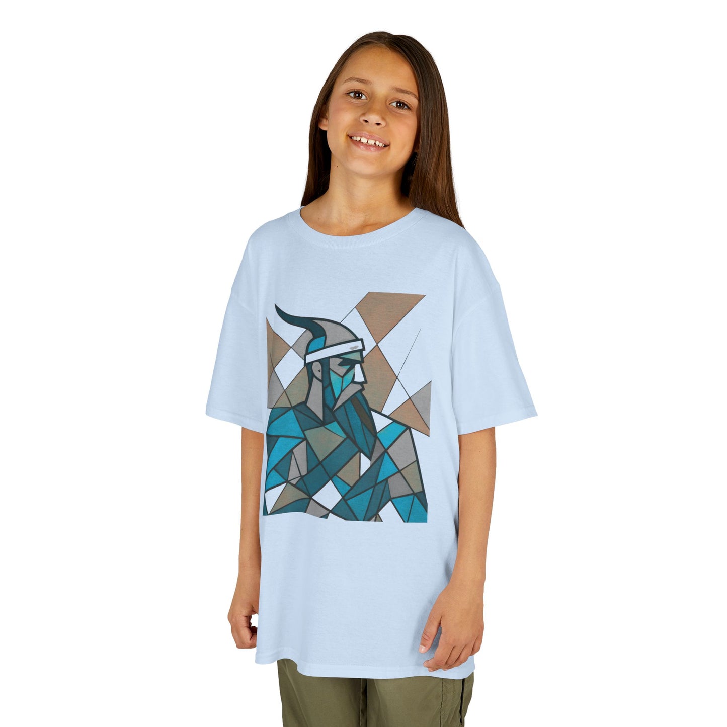 Geometric Cotton Tee - Honoring Gjergj Kastrioti Skendrbeu (Kids)