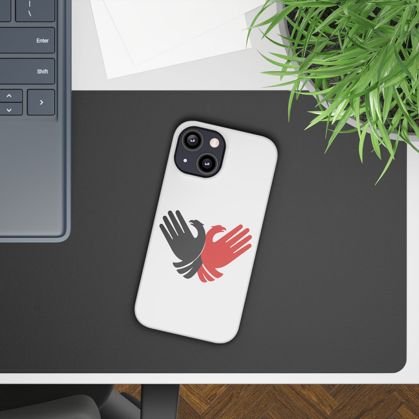 Phone Case, Slim Case with Double Headed Eagle Hands Design, Protective Cover, Thin Case, Eagle Lover Gift, Unique Phone Accessory