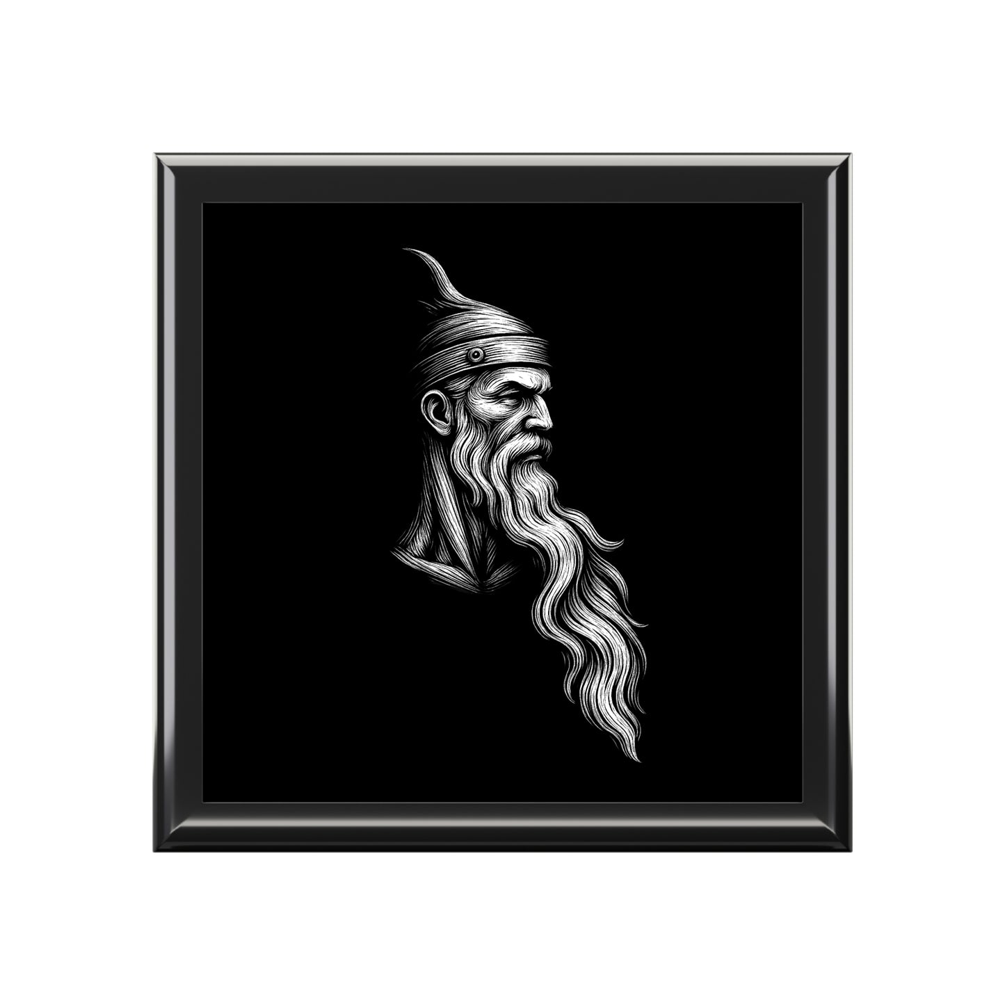 Jewelry Box, Albanian Hero Scanderbeg Design, Three Different Finishes, Wooden Keepsake Box, Gift for Him or Gift for Her, Jewelry