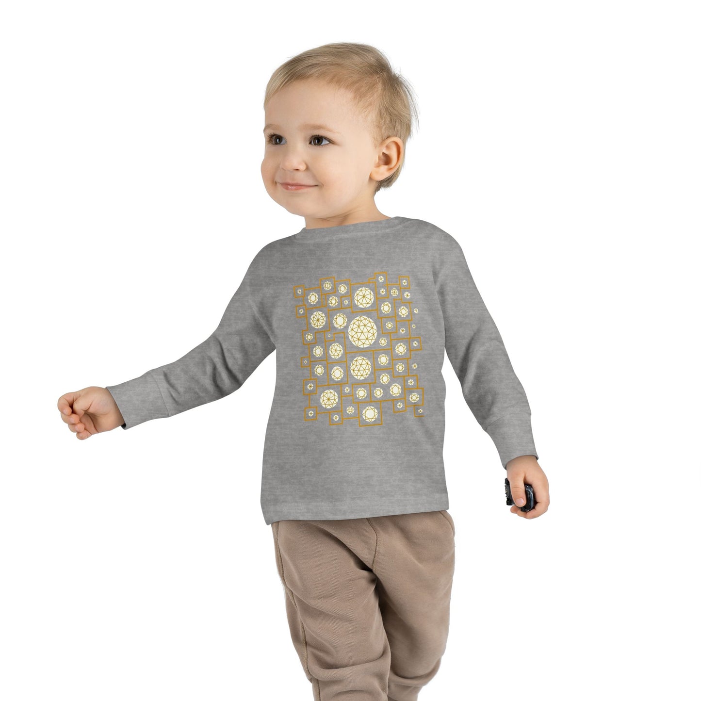 Geometric Heritage Kids' Toddler Long Sleeve Tee