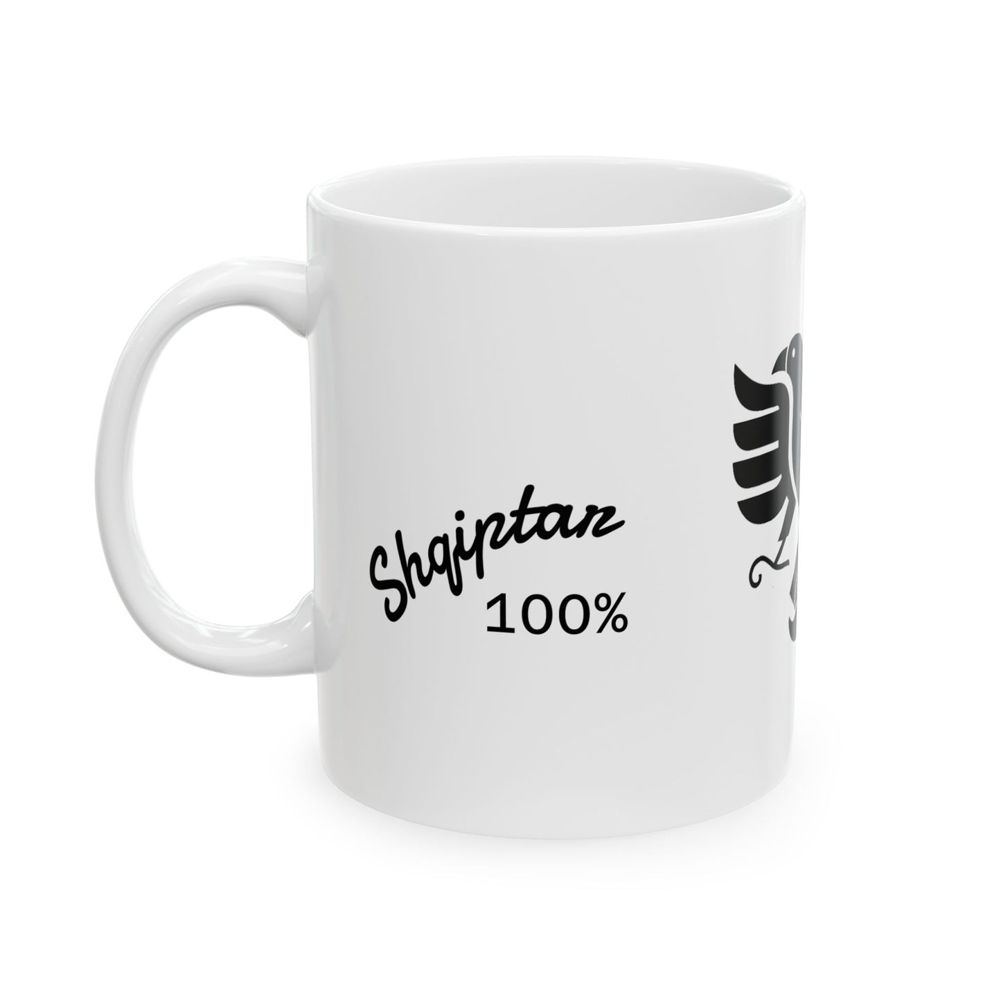 Albanian Dad Mug with Eagle & Mustache