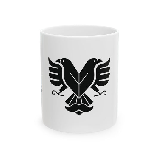 Albanian Dad Mug with Eagle & Mustache