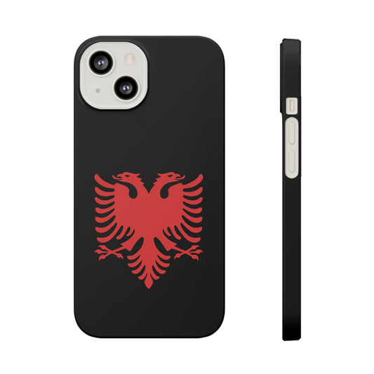 Slim Cases - Albania Double Headed Eagle, Albanian Flag Phone Cover, Patriotic Phone Case, National Symbol Gift, Unique Phone Accessories