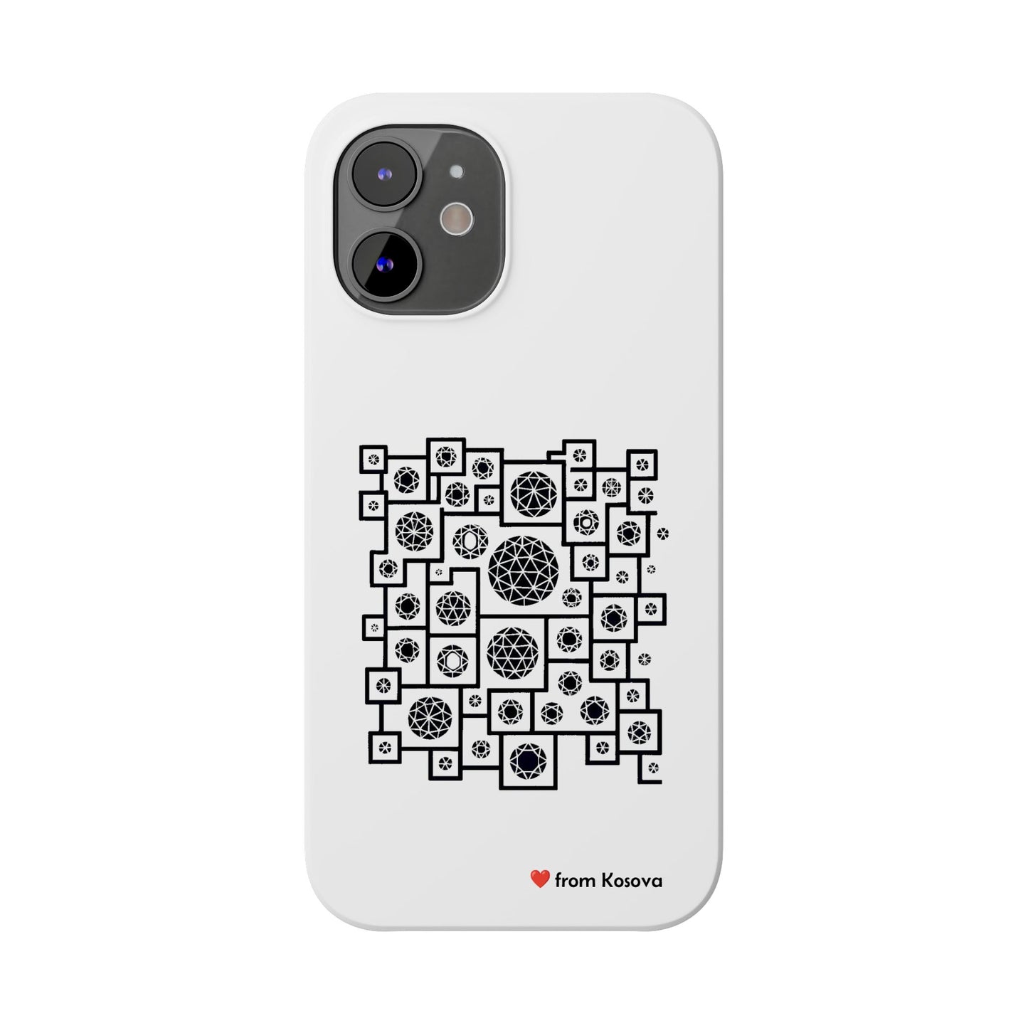 Kosova Love Slim Phone Case For iPhone