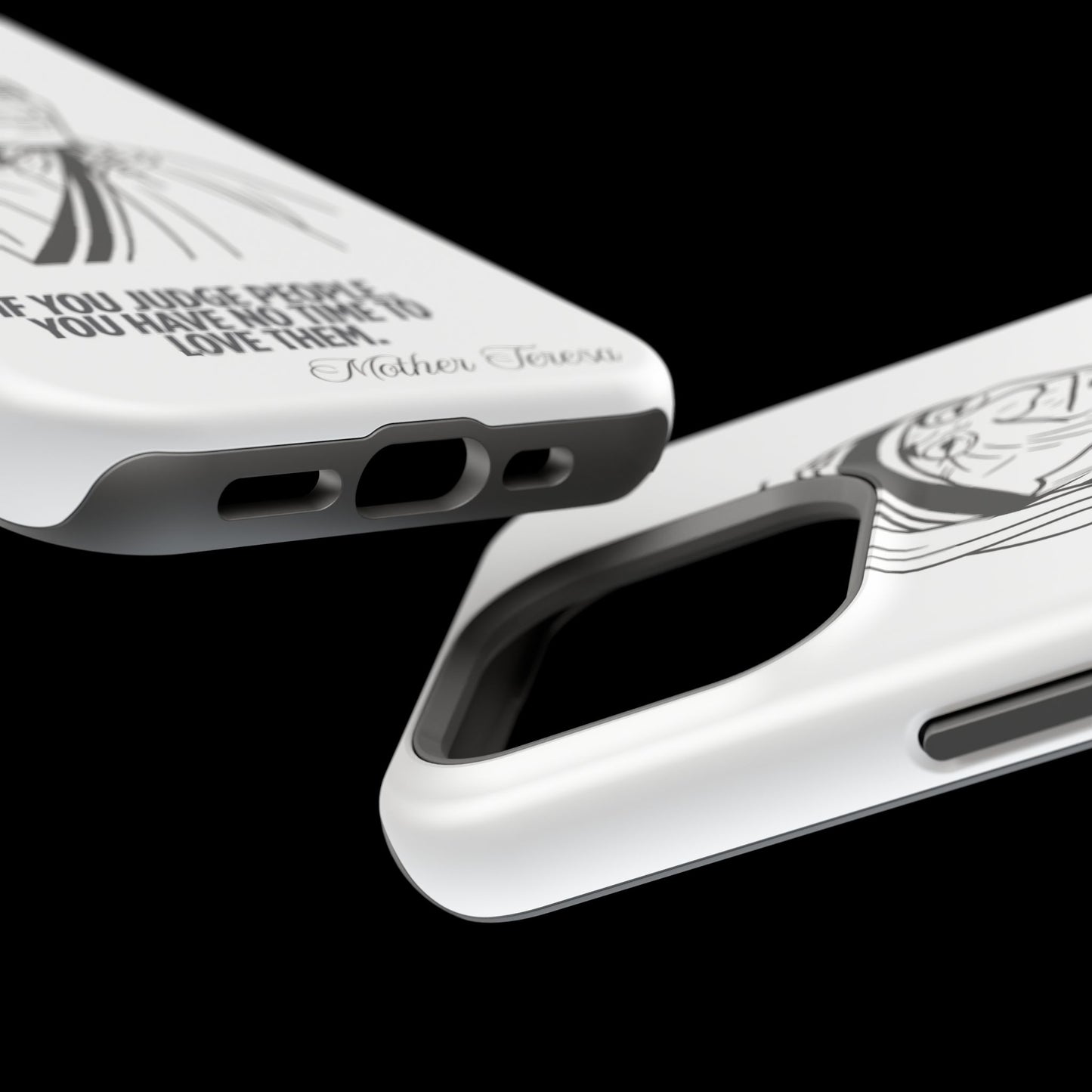 Inspirational Mother Teresa Quote iPhone Case for iPhone 13 to 16 -  Magnetic Tough Cases