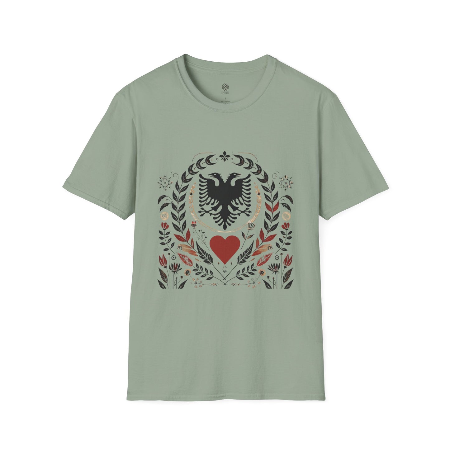 Mother's Day T-Shirt with Albanian Motifs- Gift for Mom, Ethnic Graphic Tee, Family Tradition