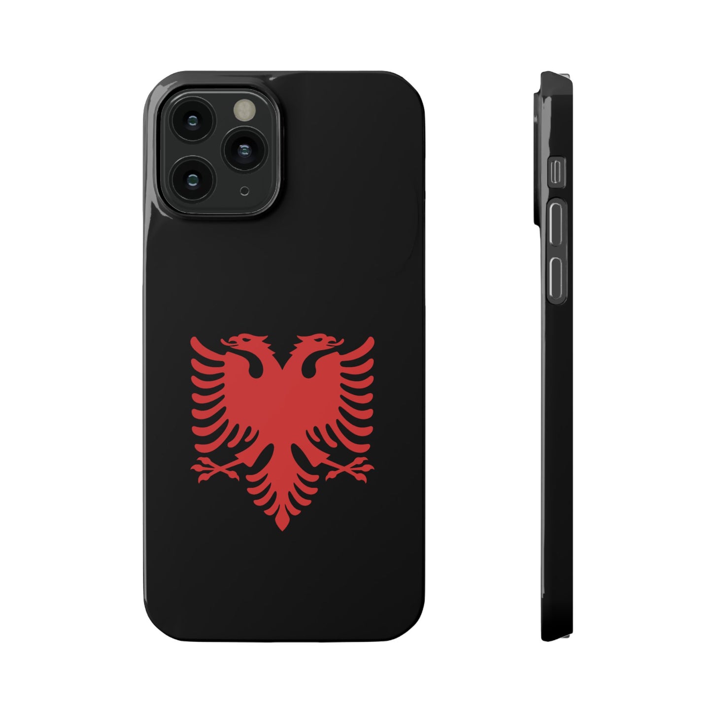 Slim Cases - Albania Double Headed Eagle, Albanian Flag Phone Cover, Patriotic Phone Case, National Symbol Gift, Unique Phone Accessories