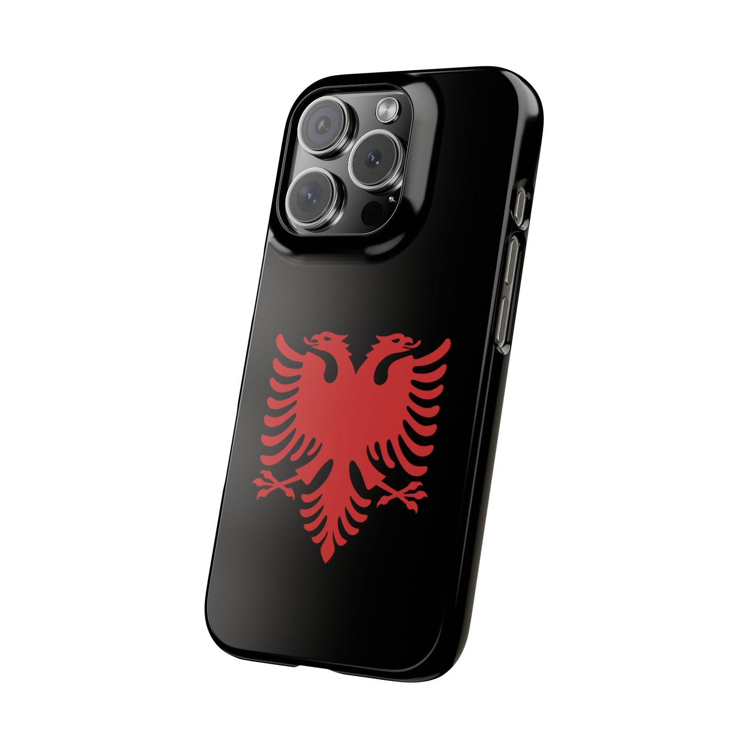 Slim Cases - Albania Double Headed Eagle, Albanian Flag Phone Cover, Patriotic Phone Case, National Symbol Gift, Unique Phone Accessories