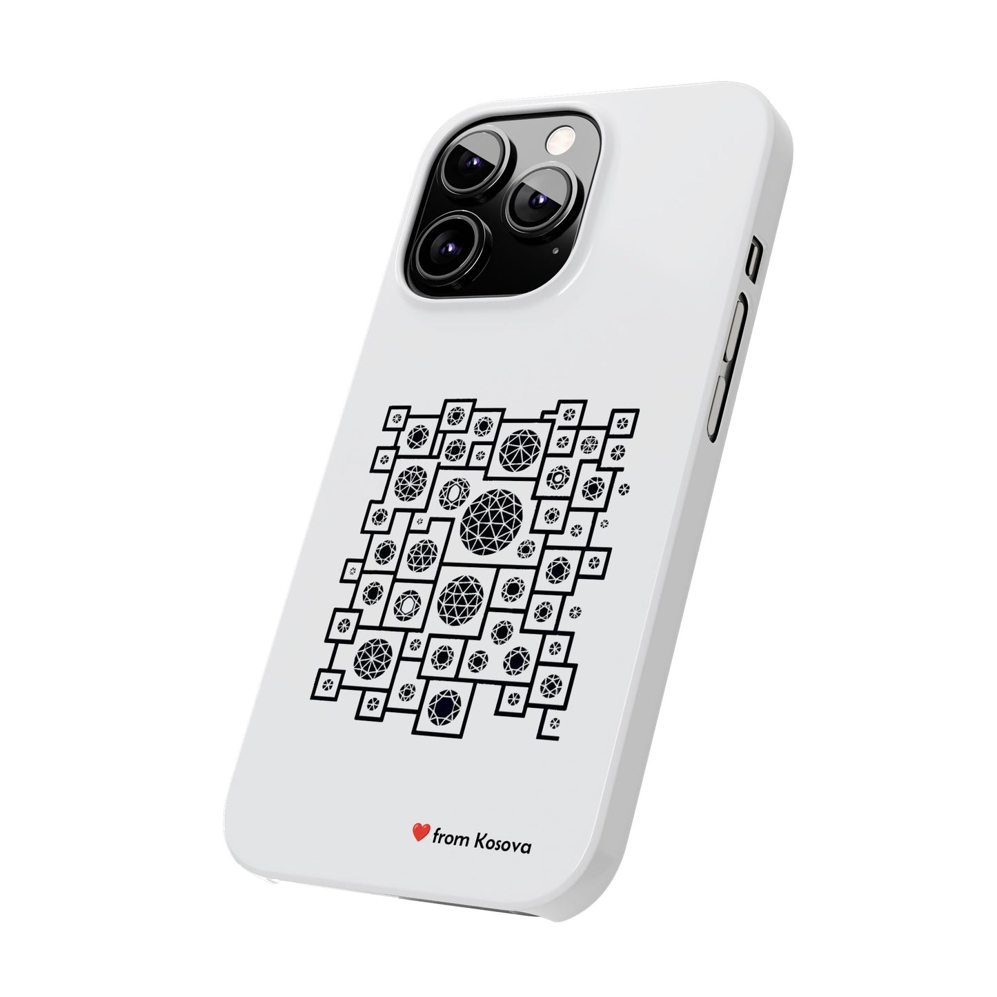 Kosova Love Slim Phone Case For iPhone