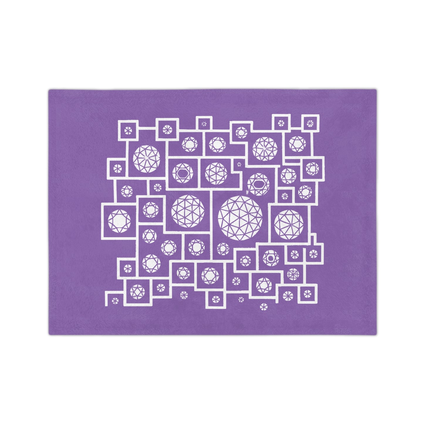 Cozy Geometric Velveteen Blanket