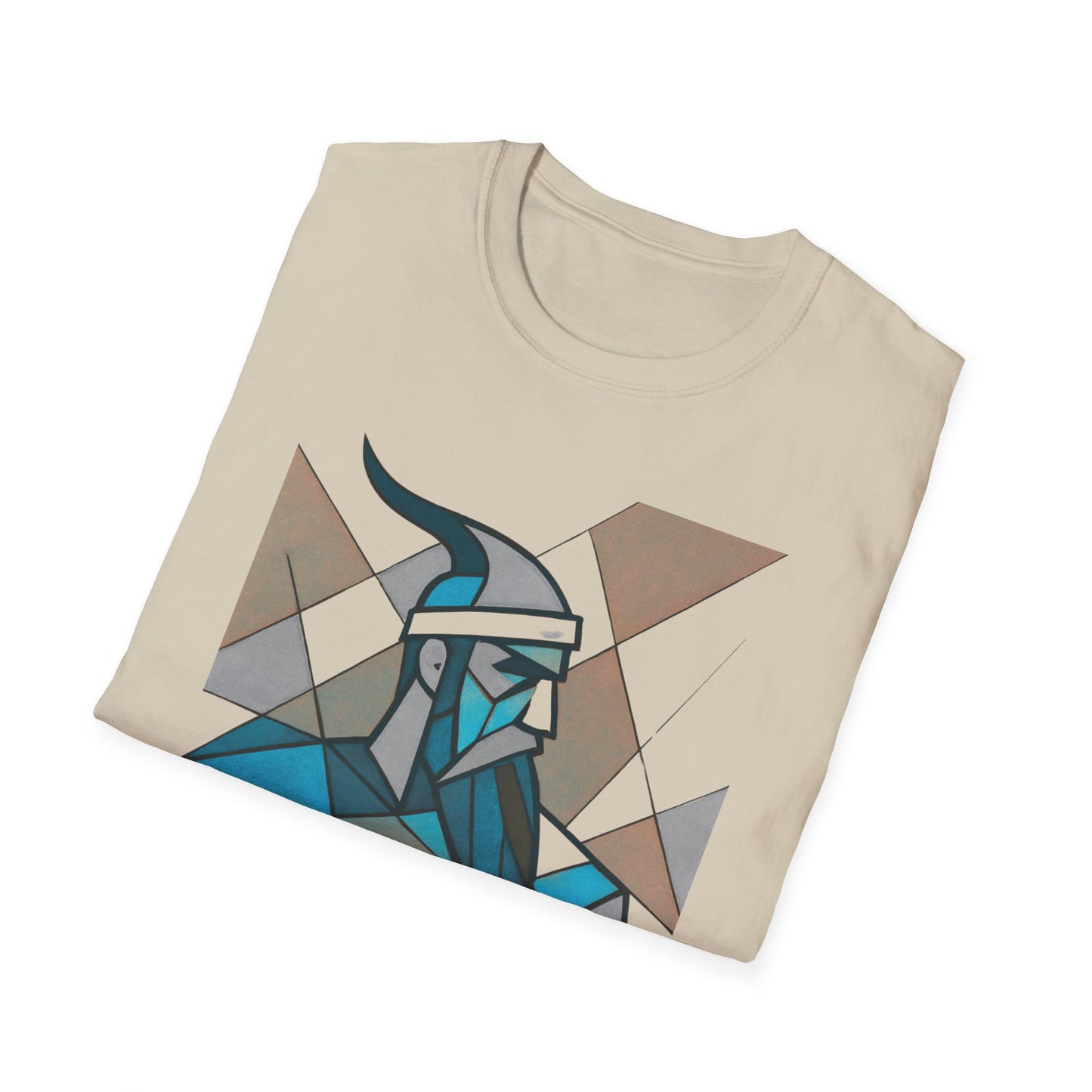 Skanderbeu Geometric Art T-Shirt, Albanian Hero Tee (Adult Unisex)