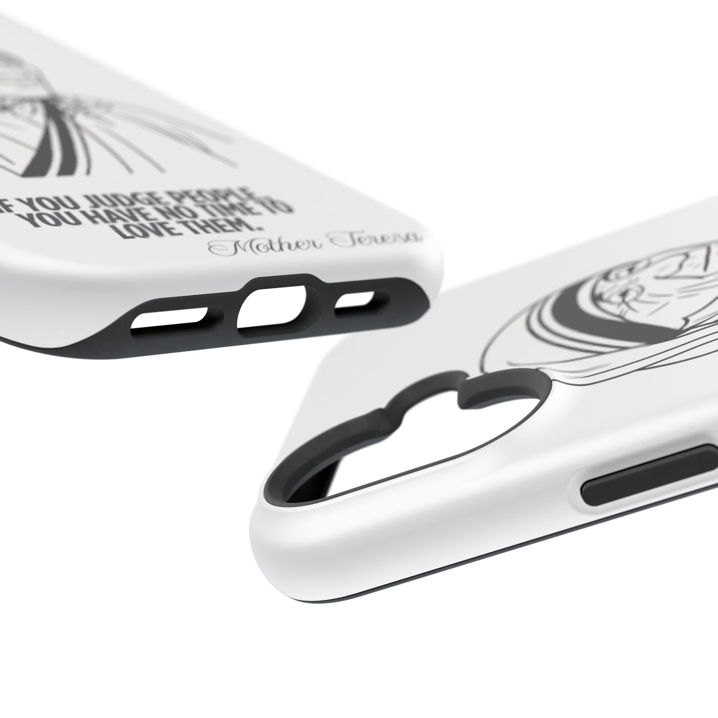 Inspirational Mother Teresa Quote iPhone Case for iPhone 13 to 16 -  Magnetic Tough Cases