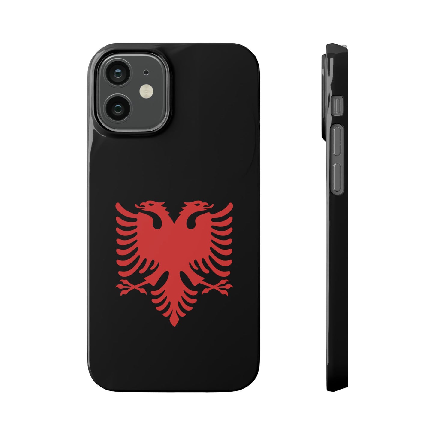 Slim Cases - Albania Double Headed Eagle, Albanian Flag Phone Cover, Patriotic Phone Case, National Symbol Gift, Unique Phone Accessories