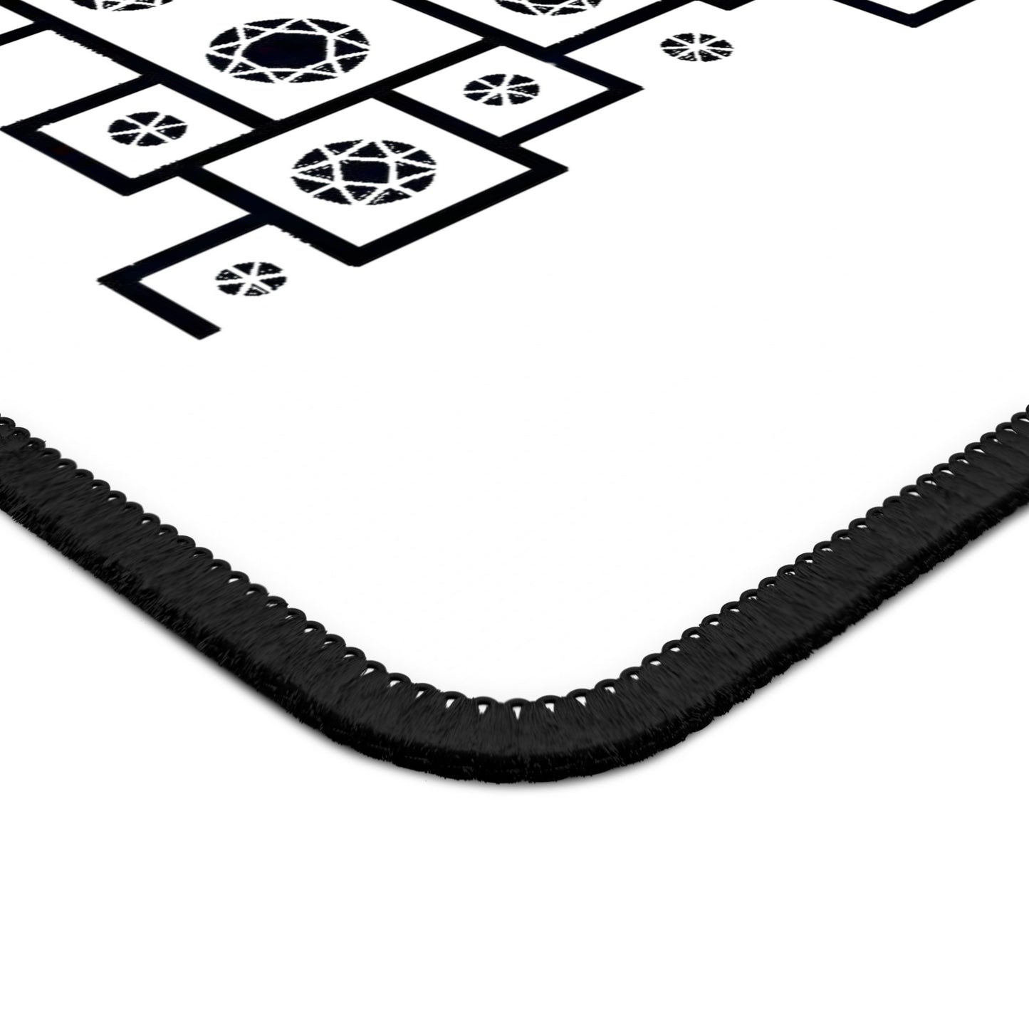 Geometric Heritage Mouse Pad -Black and White Edition