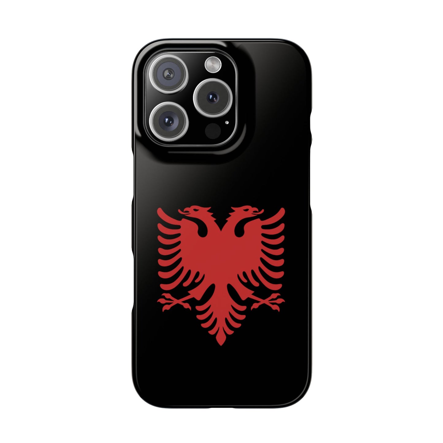 Slim Cases - Albania Double Headed Eagle, Albanian Flag Phone Cover, Patriotic Phone Case, National Symbol Gift, Unique Phone Accessories