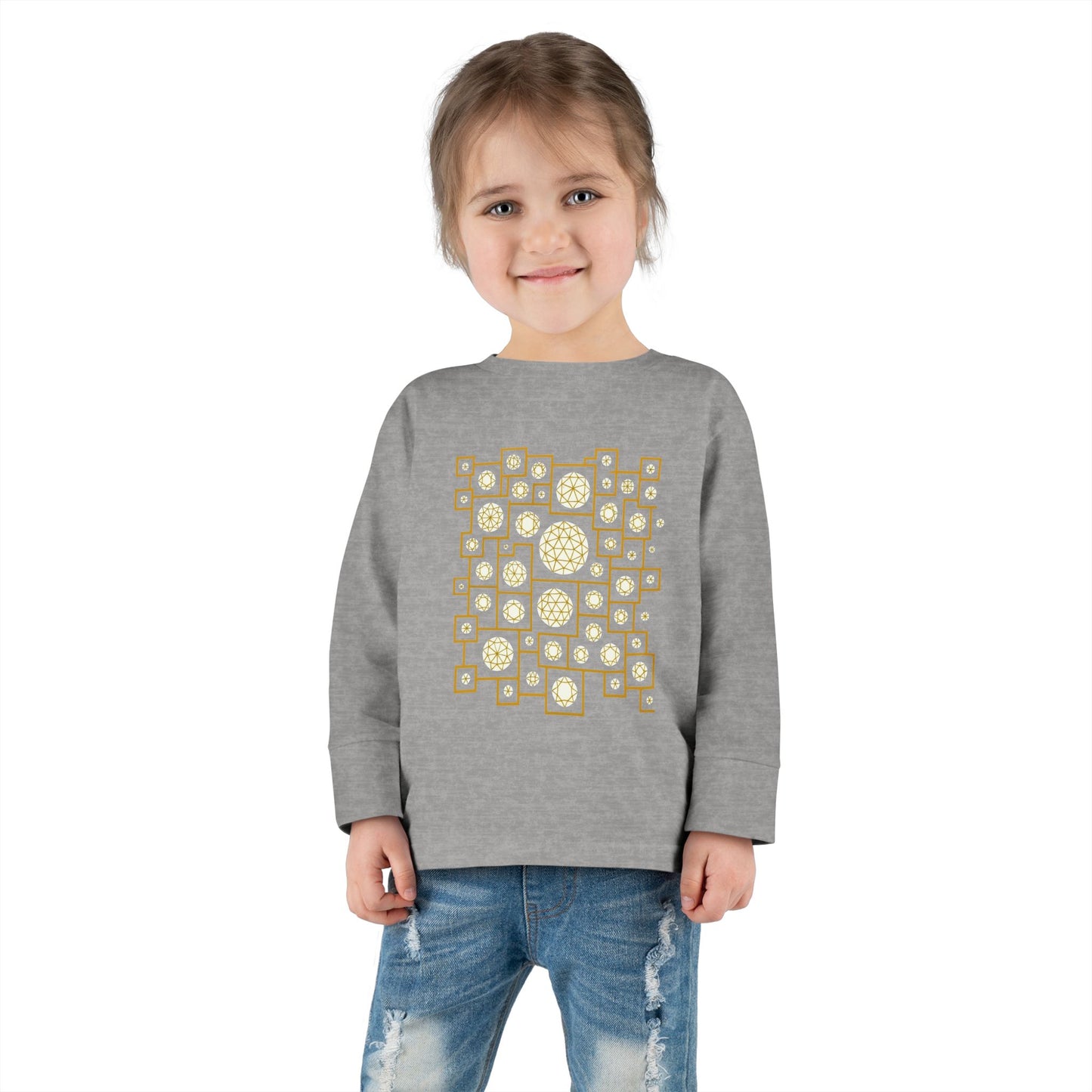 Geometric Heritage Kids' Toddler Long Sleeve Tee
