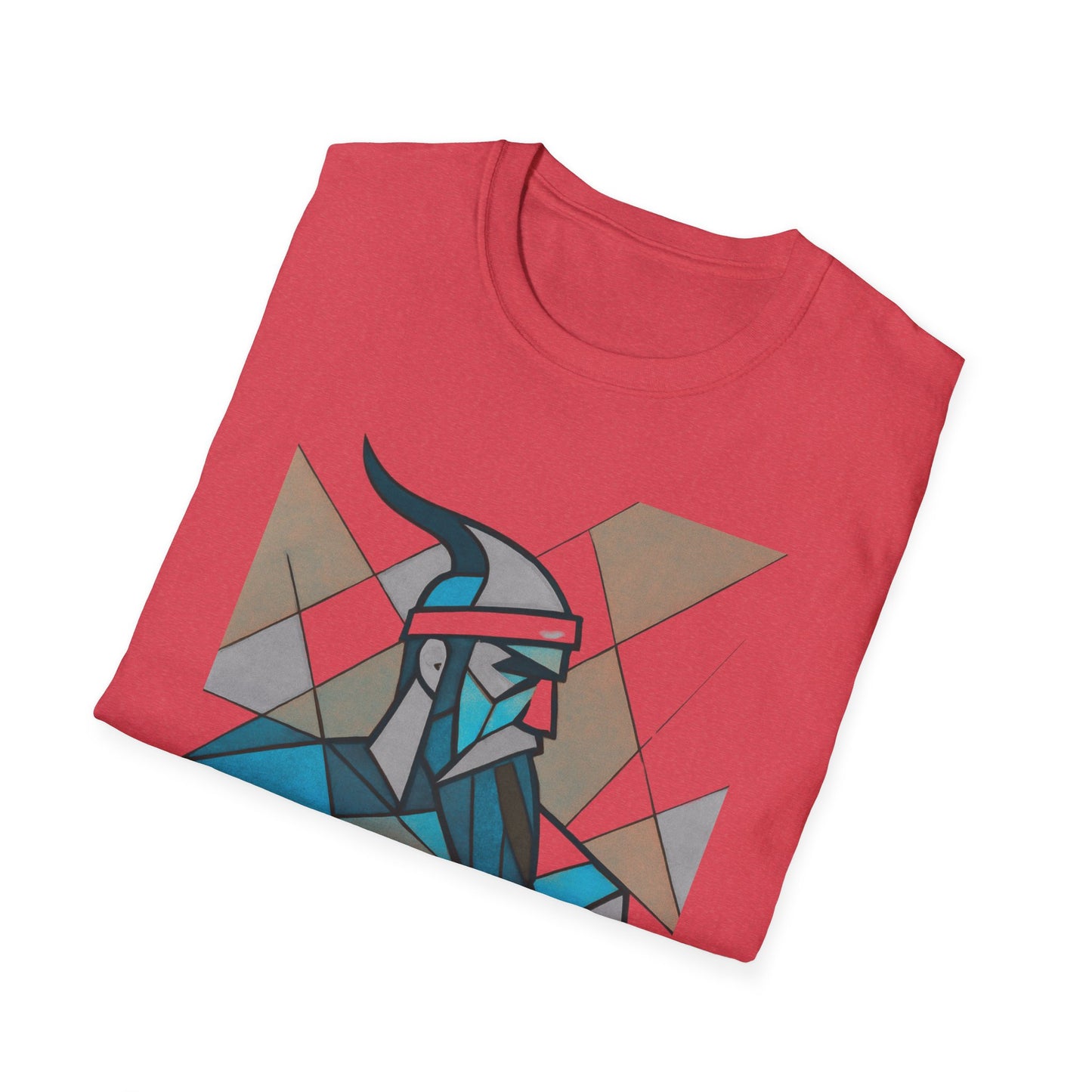 Skanderbeu Geometric Art T-Shirt, Albanian Hero Tee (Adult Unisex)