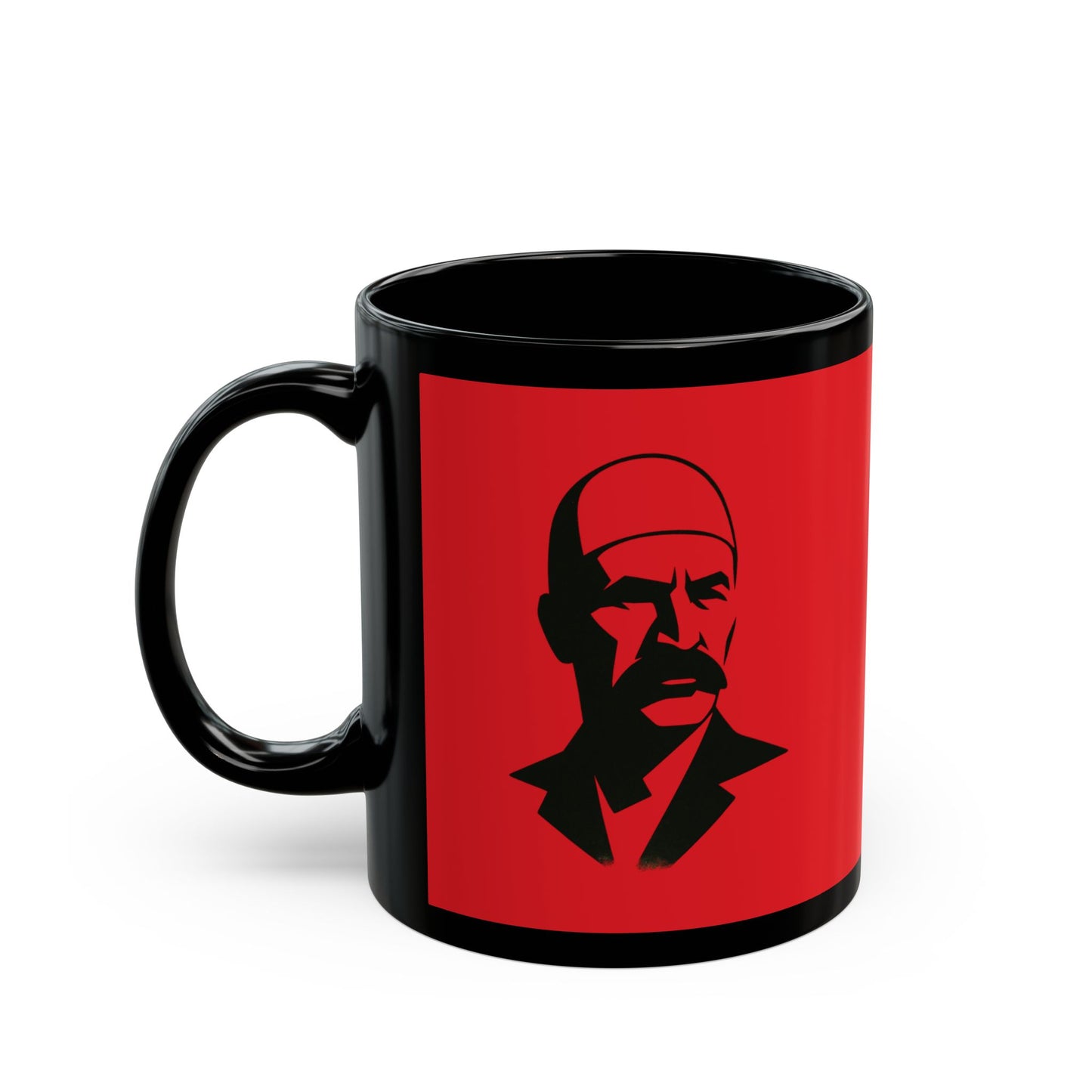 Isa Boletini Patriotic Mug, Albanian Heritage Gift - Black and Red