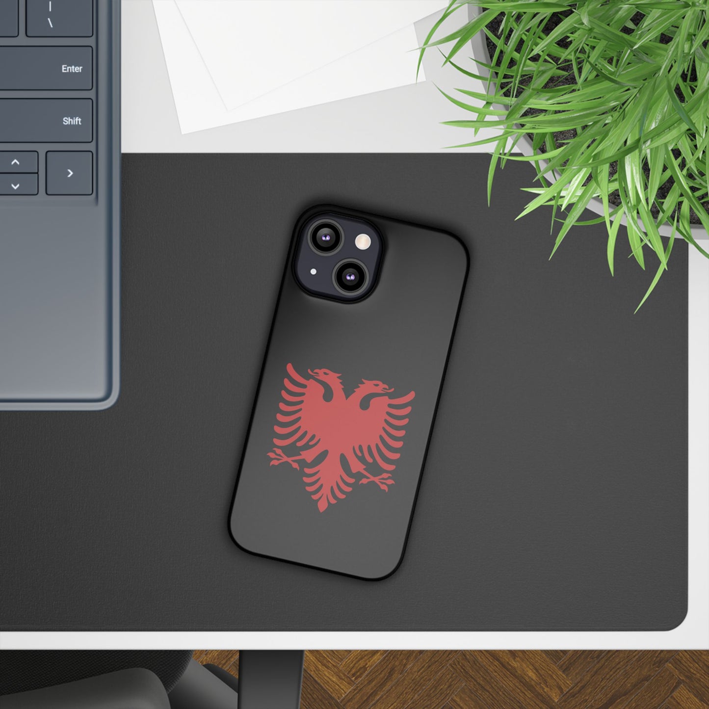 Slim Cases - Albania Double Headed Eagle, Albanian Flag Phone Cover, Patriotic Phone Case, National Symbol Gift, Unique Phone Accessories