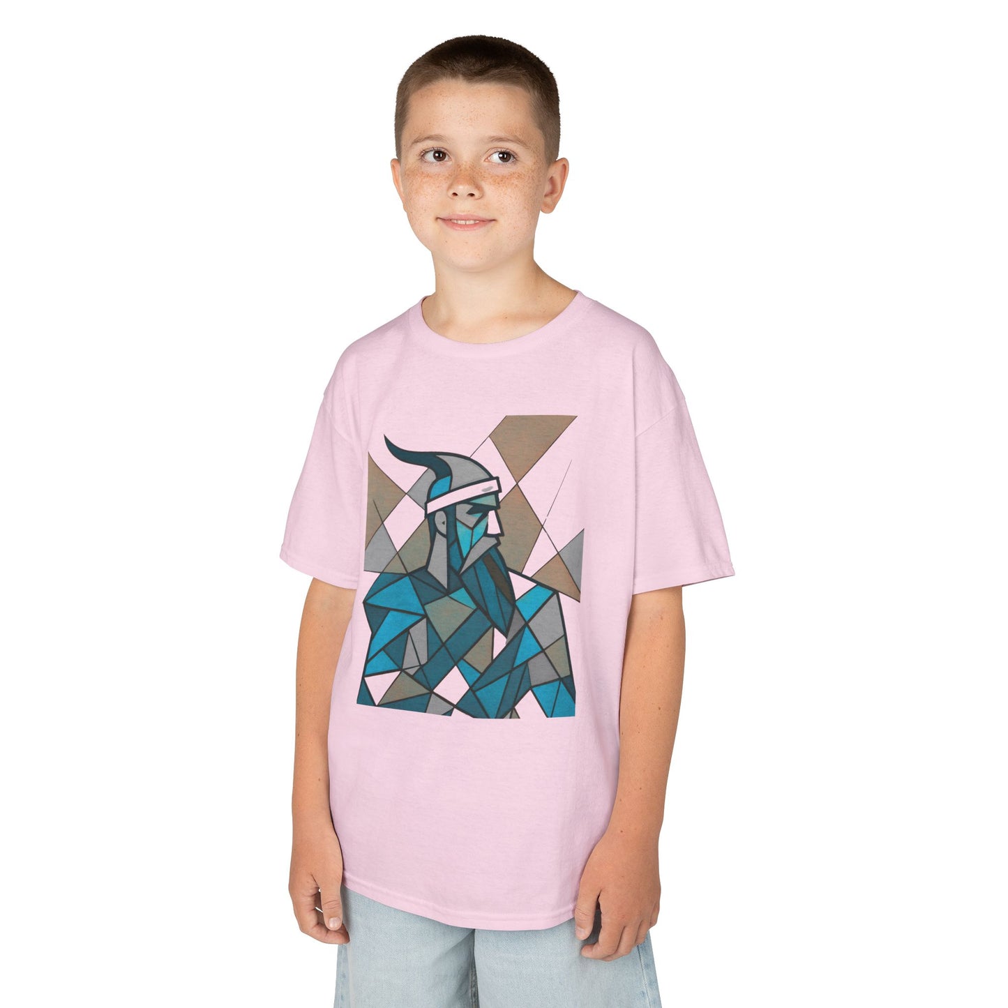 Geometric Cotton Tee - Honoring Gjergj Kastrioti Skendrbeu (Kids)