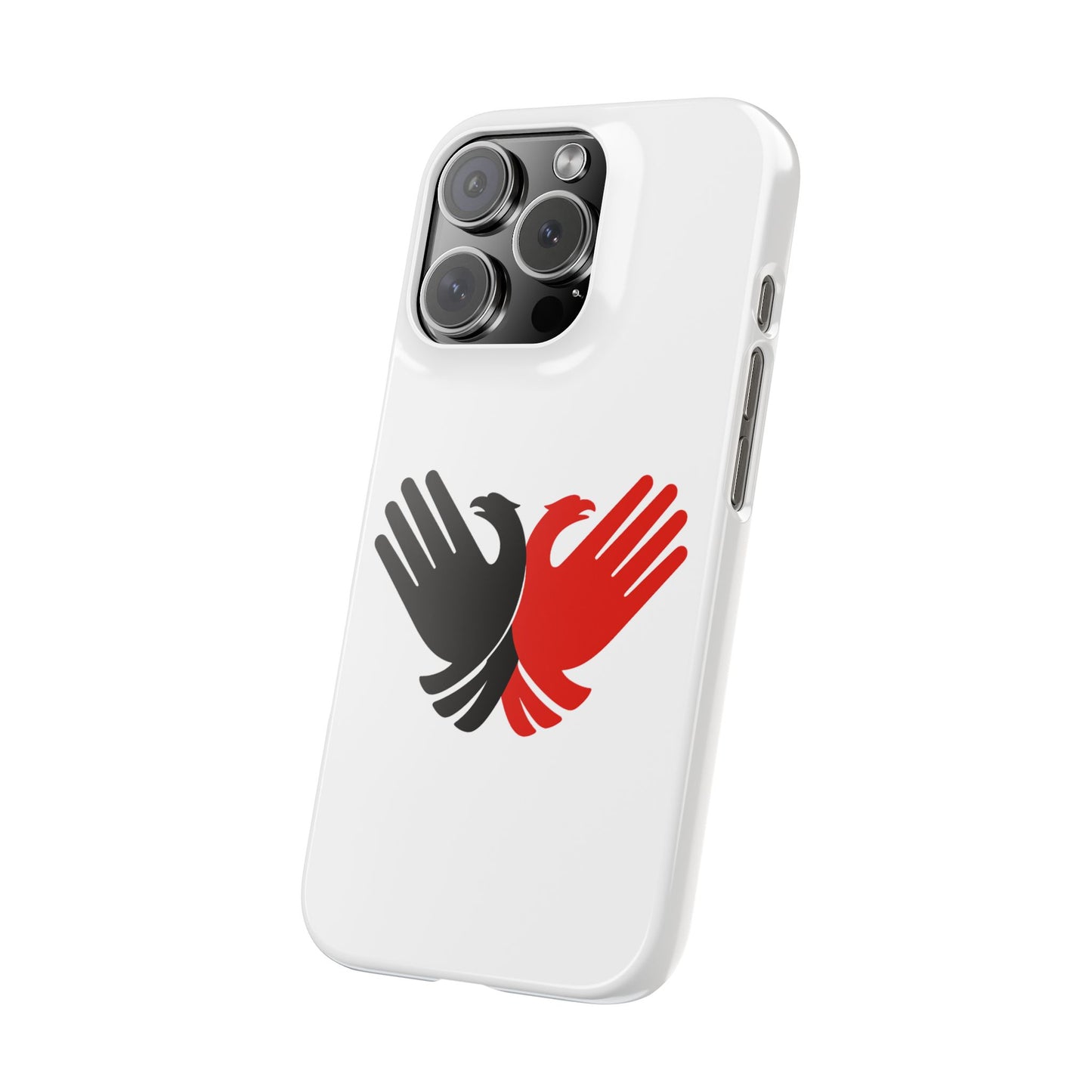 Phone Case, Slim Case with Double Headed Eagle Hands Design, Protective Cover, Thin Case, Eagle Lover Gift, Unique Phone Accessory