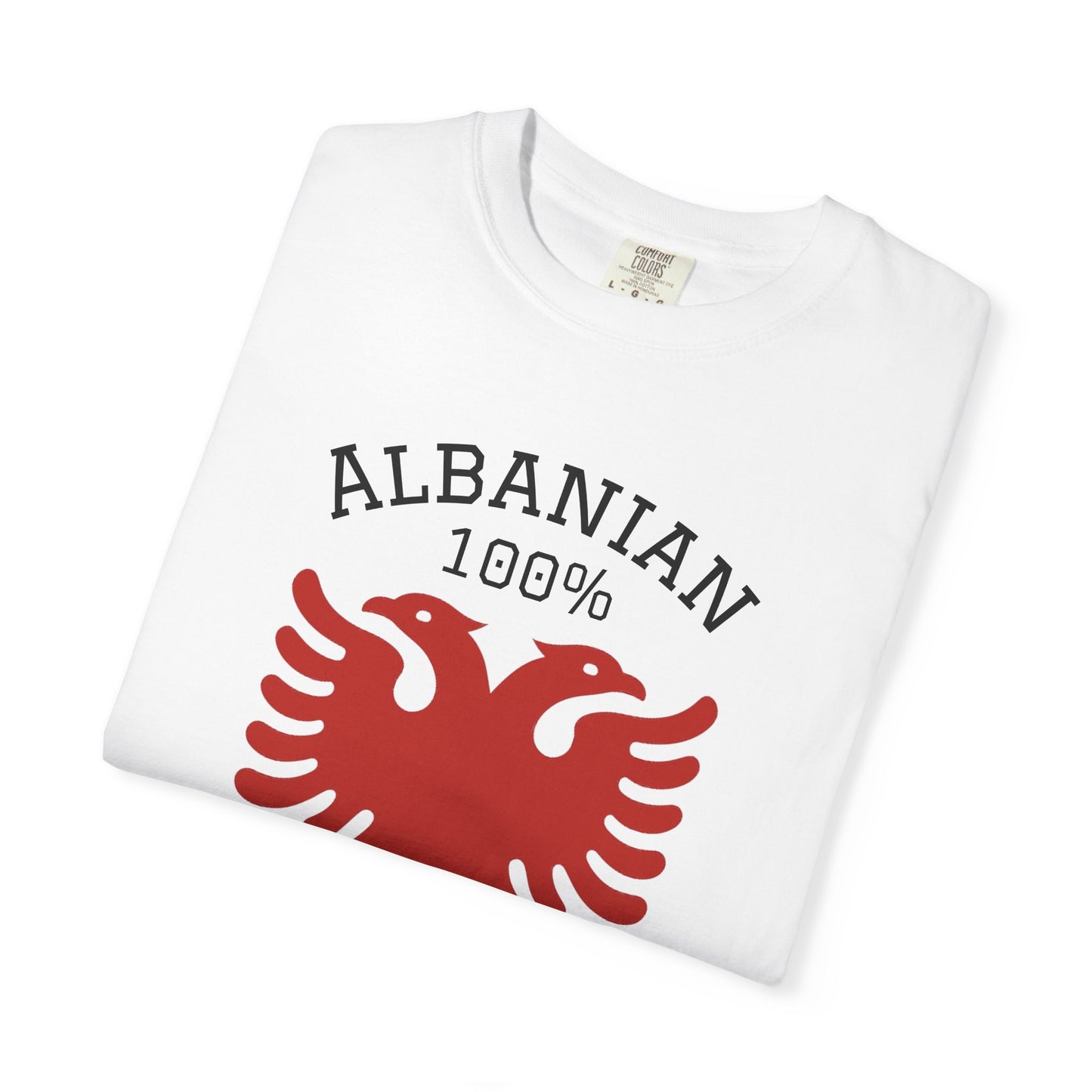 110% Baba - Albanian Dad T-Shirt | Father's Day Gift with Eagle Motif