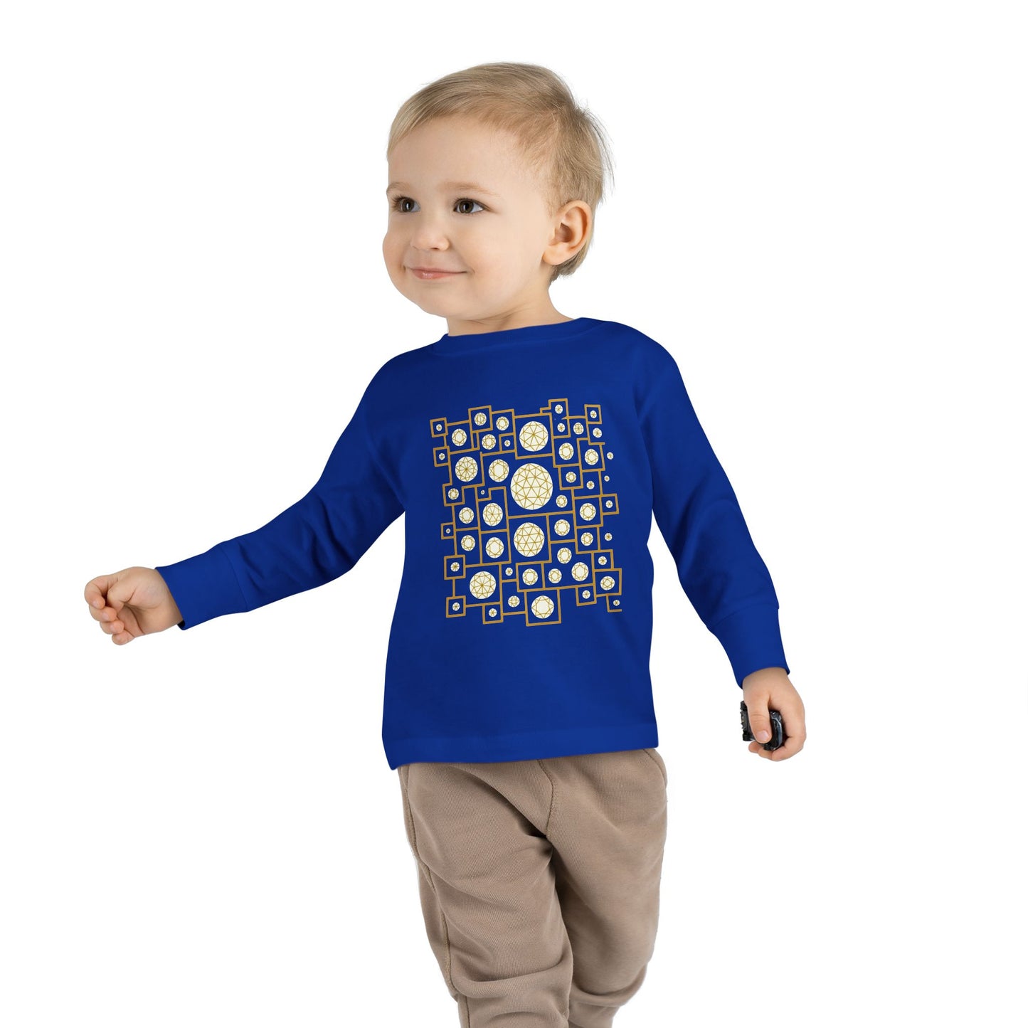 Geometric Heritage Kids' Toddler Long Sleeve Tee