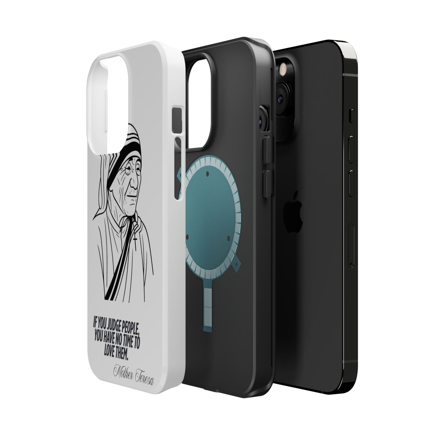 Inspirational Mother Teresa Quote iPhone Case for iPhone 13 to 16 -  Magnetic Tough Cases