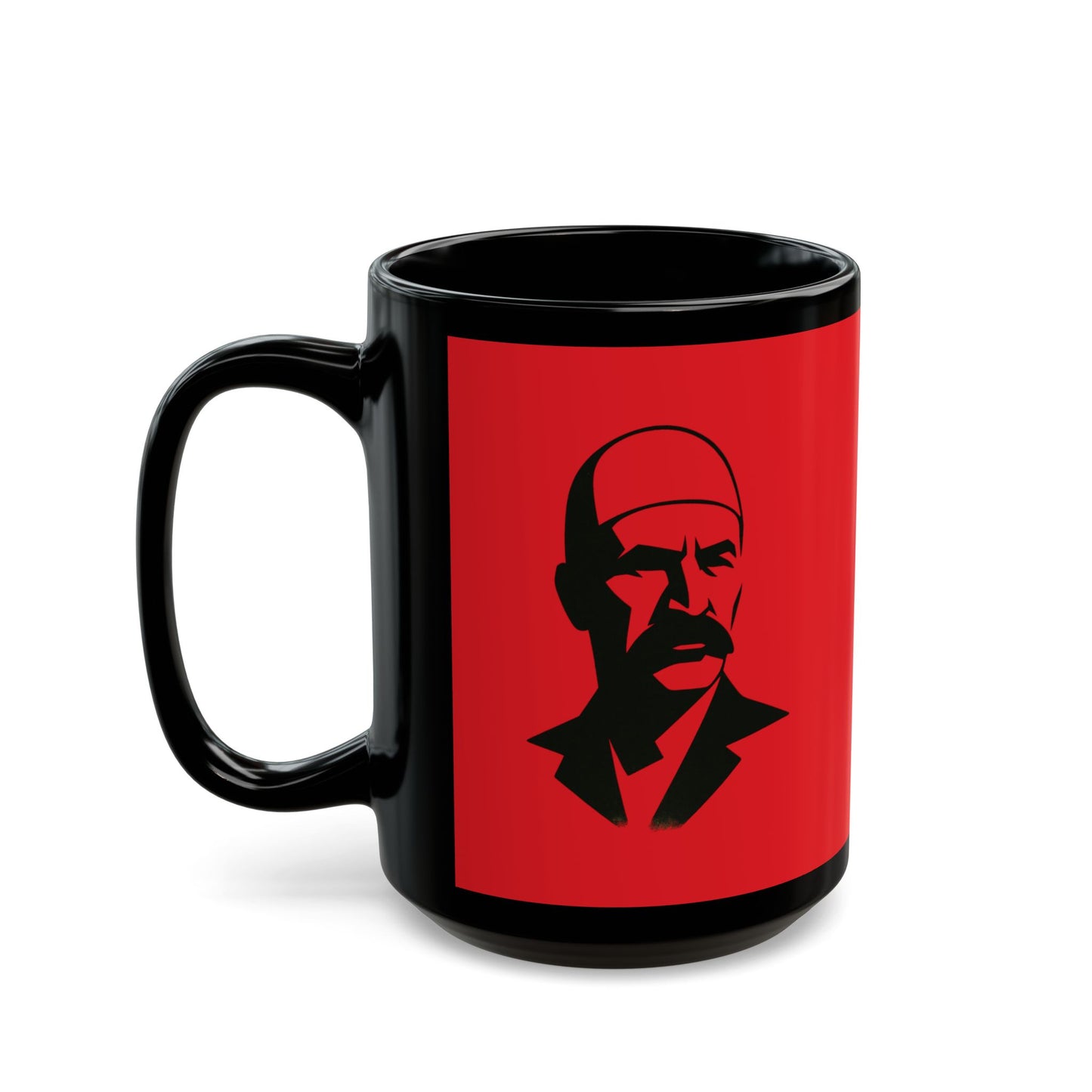 Isa Boletini Patriotic Mug, Albanian Heritage Gift - Black and Red