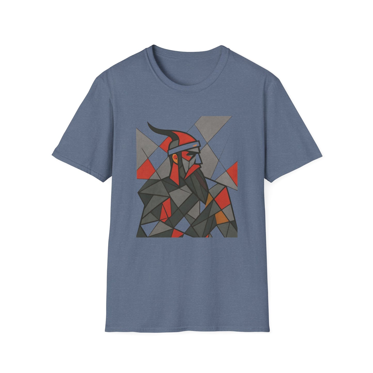 Skanderbeu Geometric Art T-Shirt, Albanian Hero Tee, (Adult Unisex) - Mutlicolor