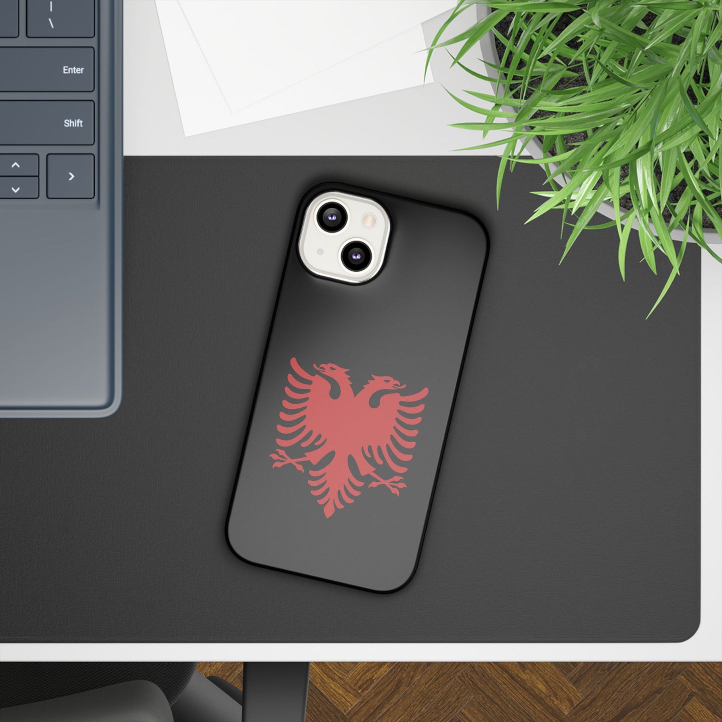 Slim Cases - Albania Double Headed Eagle, Albanian Flag Phone Cover, Patriotic Phone Case, National Symbol Gift, Unique Phone Accessories
