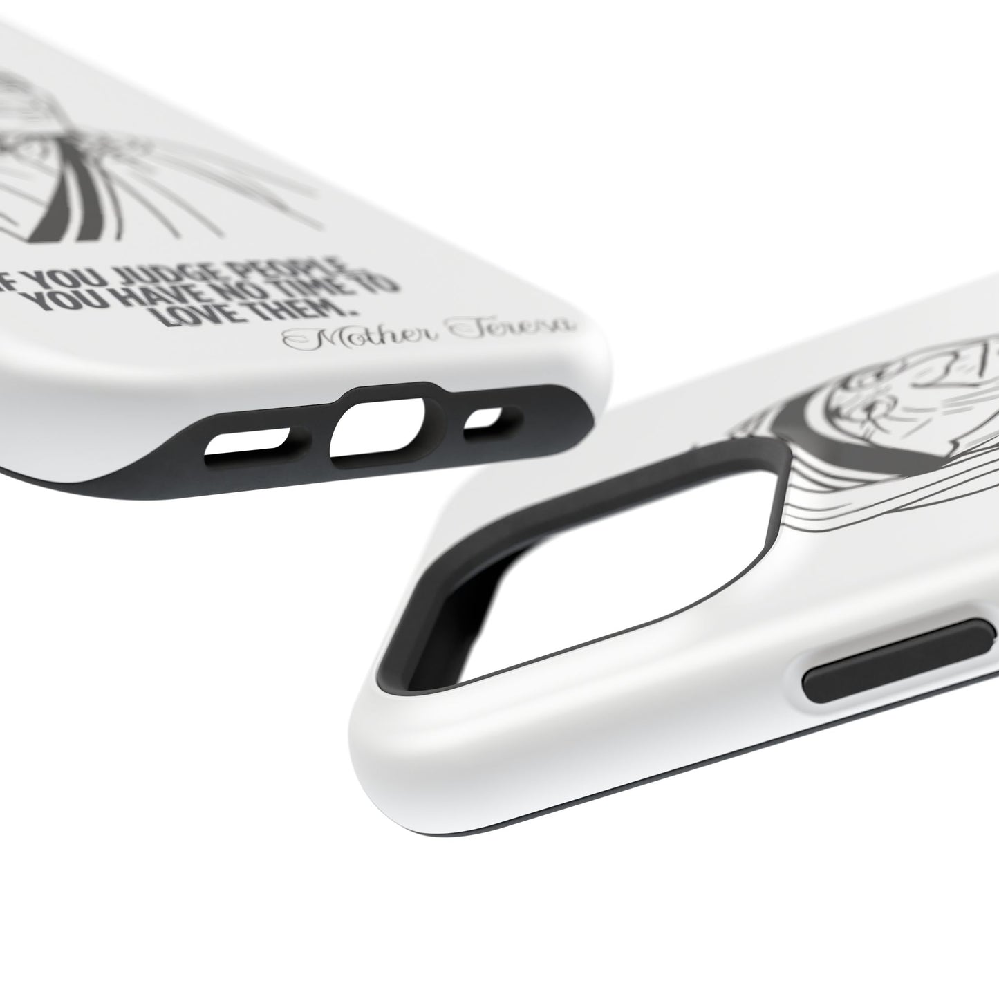 Inspirational Mother Teresa Quote iPhone Case for iPhone 13 to 16 -  Magnetic Tough Cases