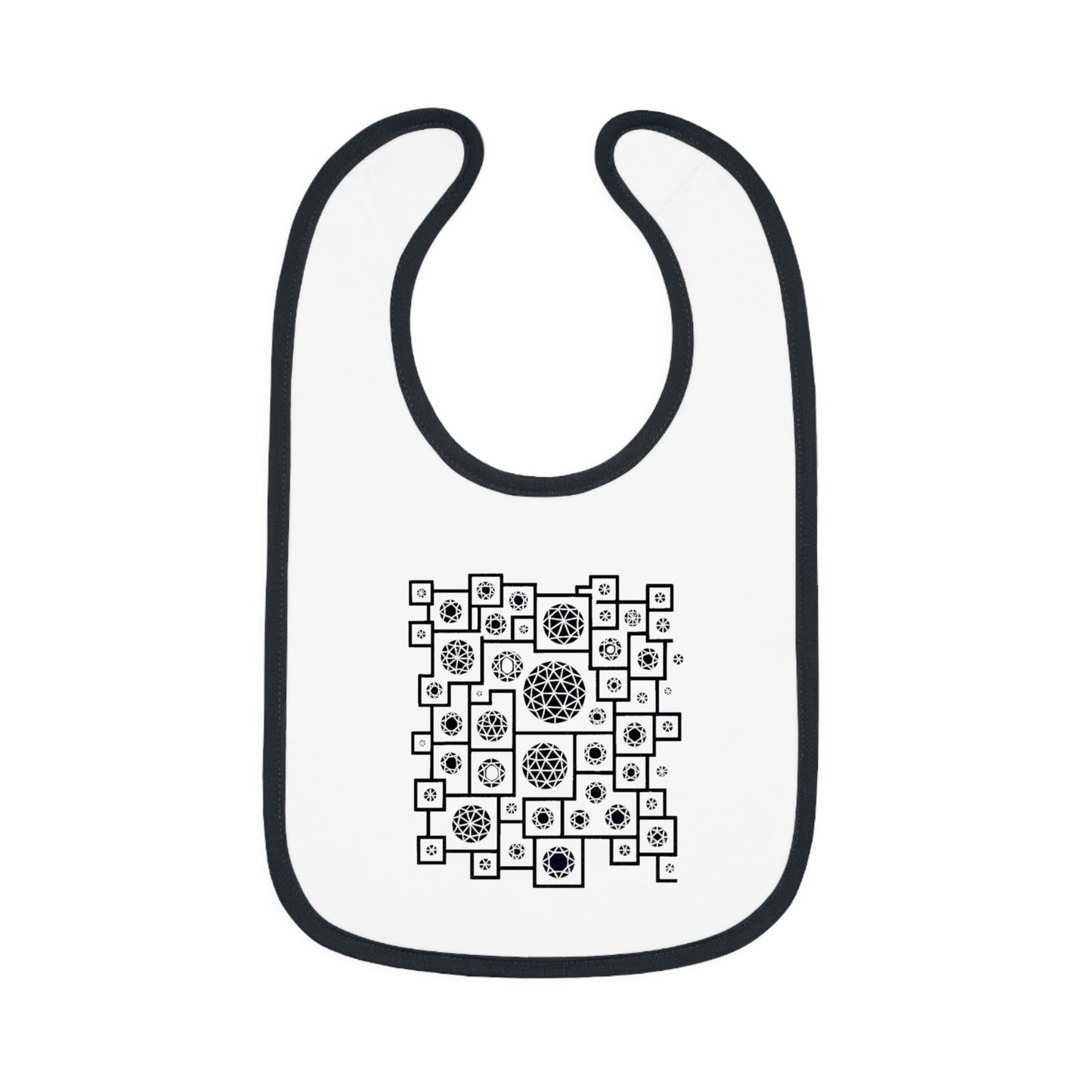 Baby Bib with Cute Geometric Design